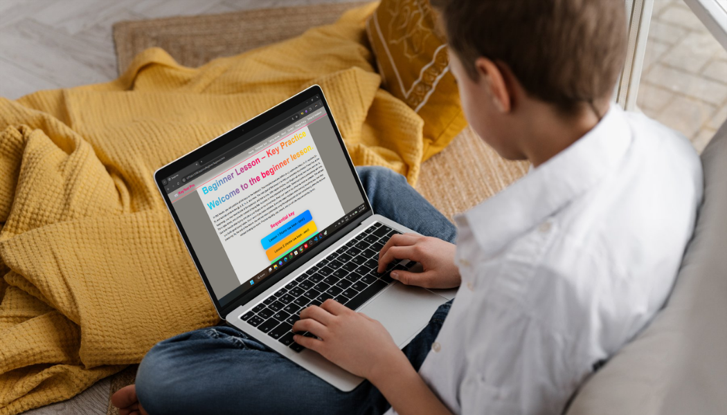 finger placement on keyboard home row keys typing guide improve speed