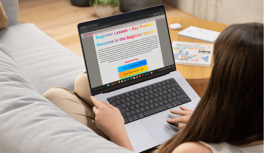 Best finger placement typing technique