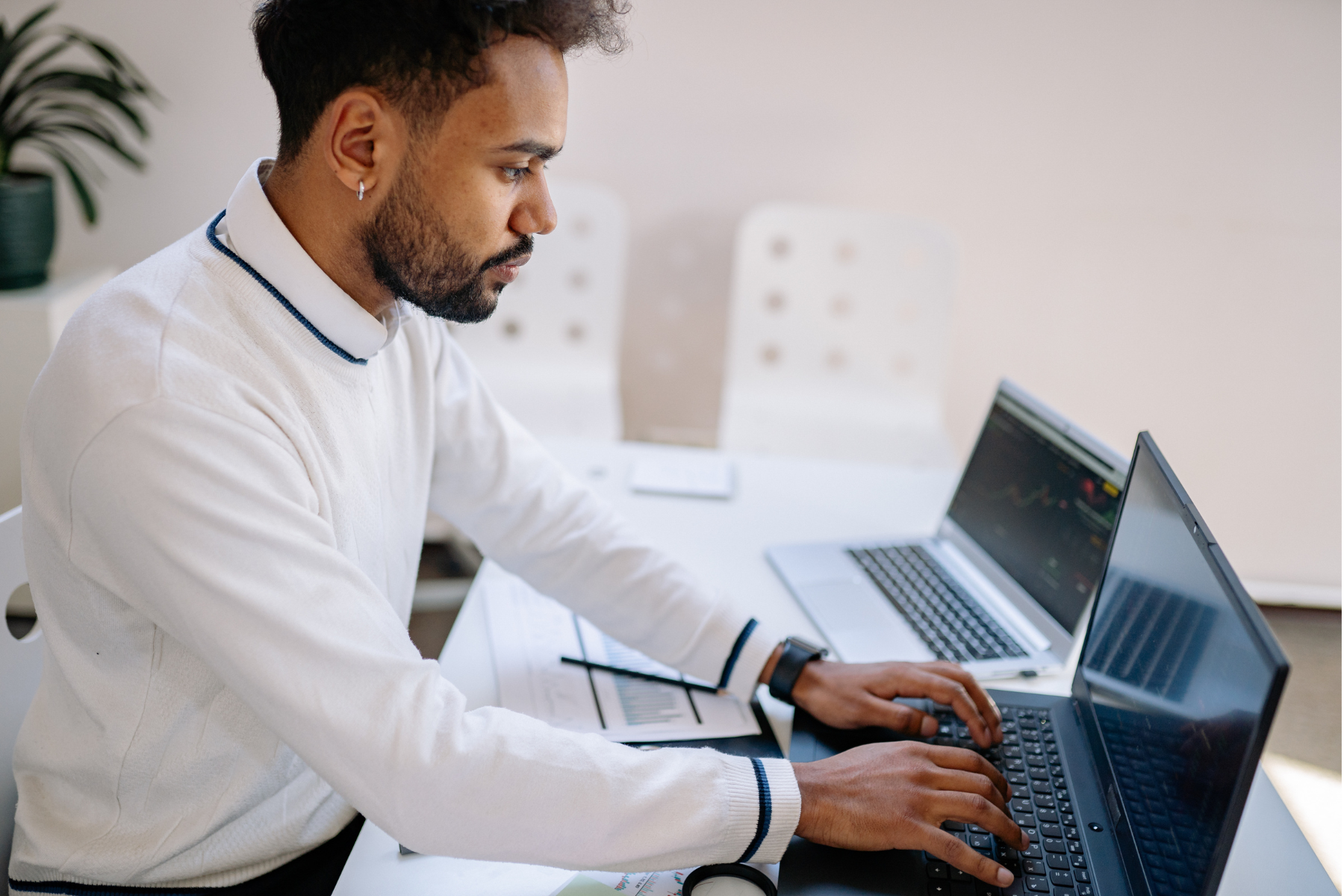 correct typing posture sitting position desk setup